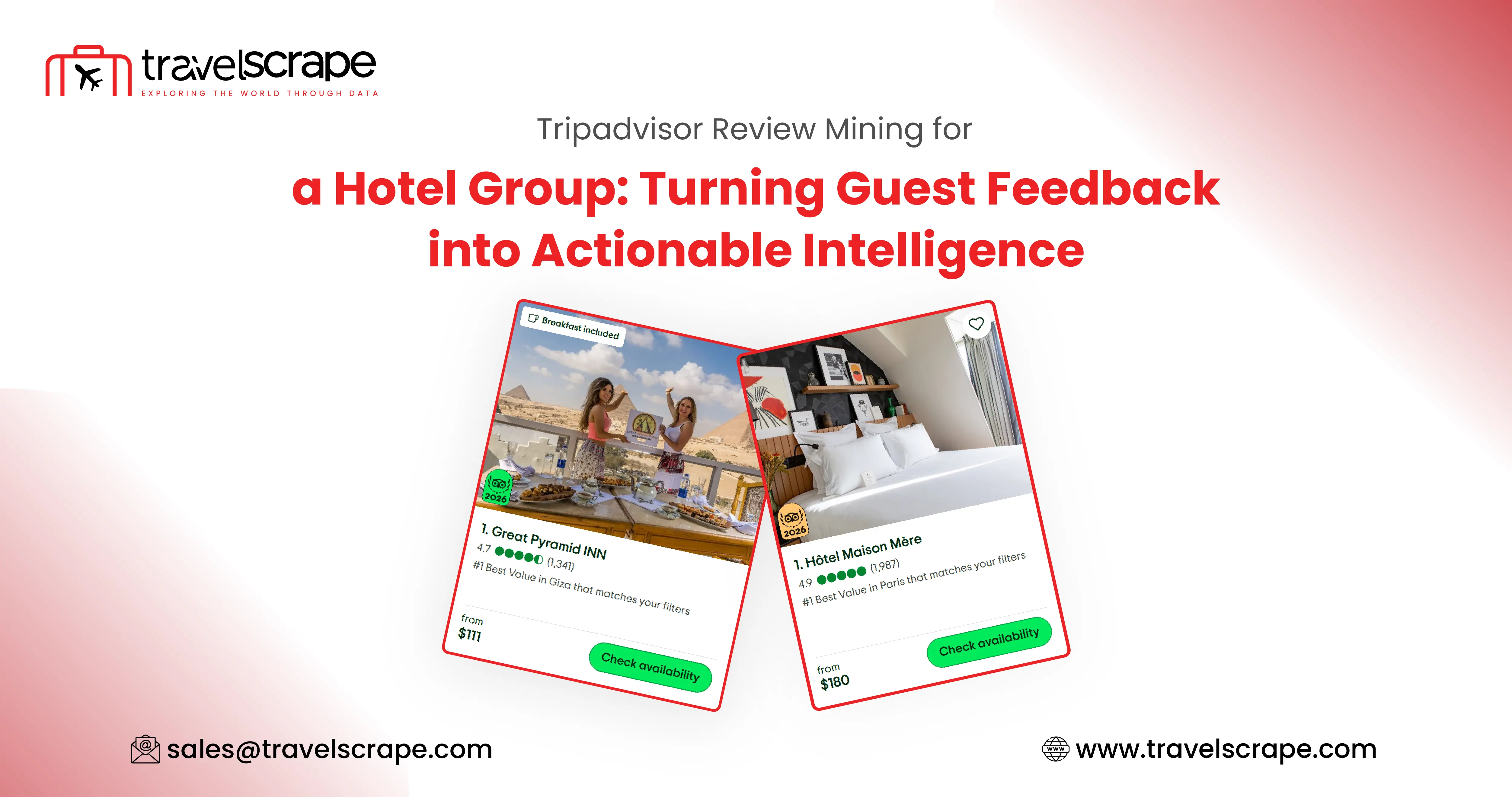 Tripadvisor Review Mining for a Hotel Group
